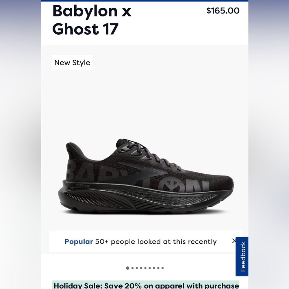 Brooks Men's Babylon X Ghost 17